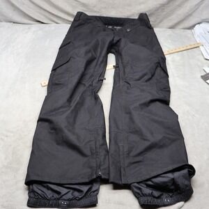 Burton Snow Pants Mens Large Black Dryride Waterproof Cargo Winter Ski 36x33